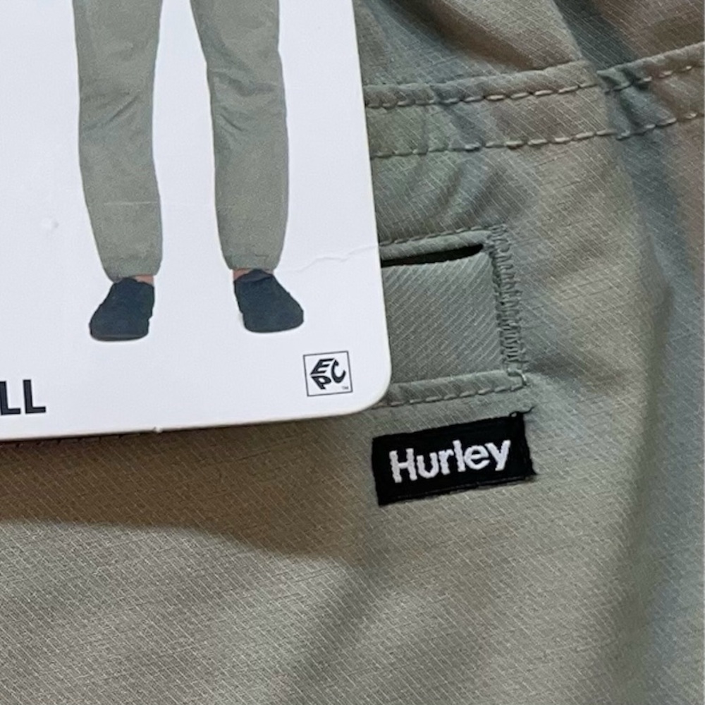 Hurley Men’s Pacer Stretch Twill Jogger Pants Light Grey Size Small NWT - Picture 14 of 16